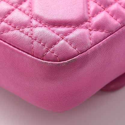 Christian Dior Lambskin Cannage New Lock Pouch Rose Sorbet 10 of 15