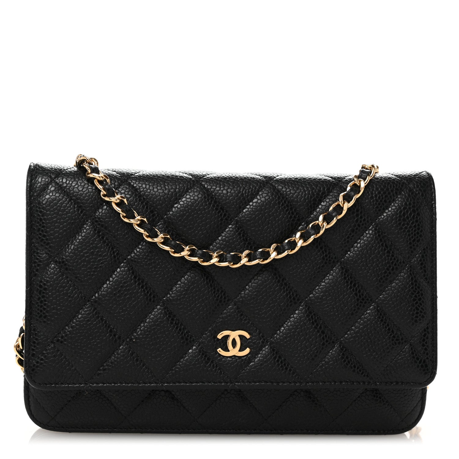 Chanel Caviar Quilted Wallet on Chain WOC Black 1 of 11