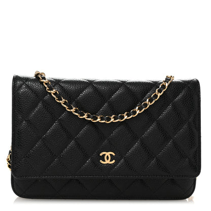 Chanel Caviar Quilted Wallet on Chain WOC Black 1 of 11