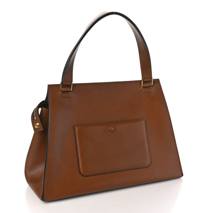Celine Supple Calfskin Medium Edge Shoulder Bag Brown 3 of 8