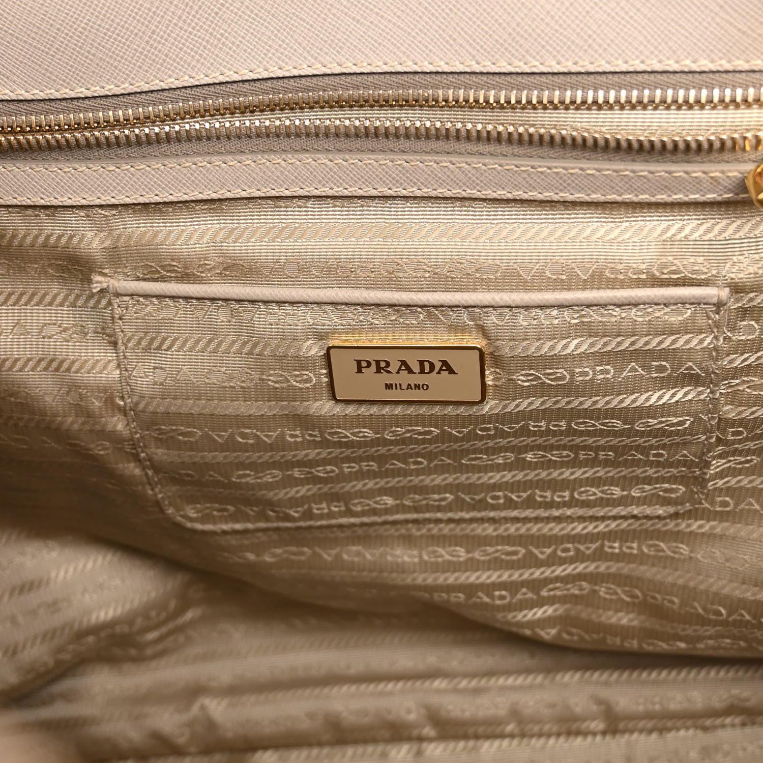 Prada Saffiano Lux Extra Large Galleria Double Zip Tote Pomice 6 of 13