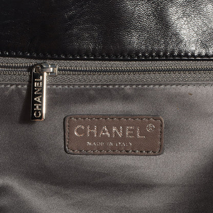 Chanel Lambskin Quilted East West Large Tote Black 6 of 7