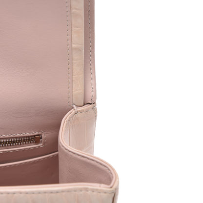 Chanel Alligator Jumbo Double Flap Light Pink 13 of 16