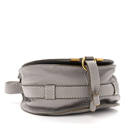 Chloe Calfskin Mini Marcie Round Crossbody Bag Cashmere Grey 3 of 8