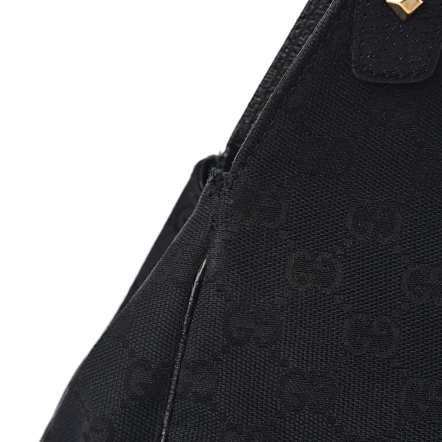 Monogram Calfskin Large Bardot Tote Black