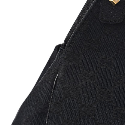 Gucci Monogram Calfskin Large Bardot Tote Black 10 of 24
