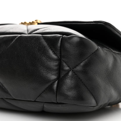 Chanel Lambskin Quilted Medium Chanel 19 Flap Black 10 of 12