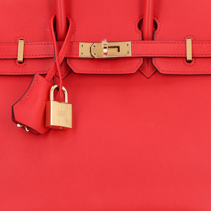 Hermes Swift Birkin 25 Rouge De Coeur 8 of 12