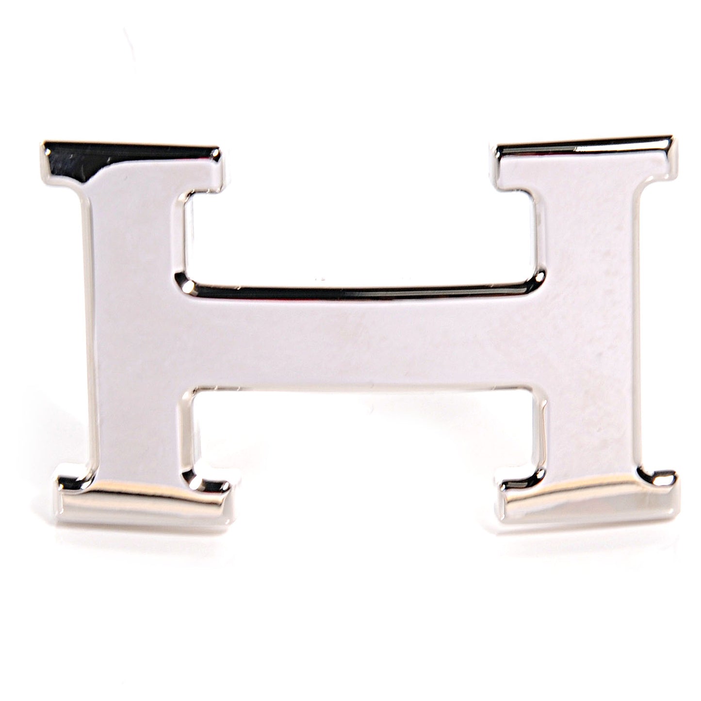32mm Palladium H Belt Buckle Silver