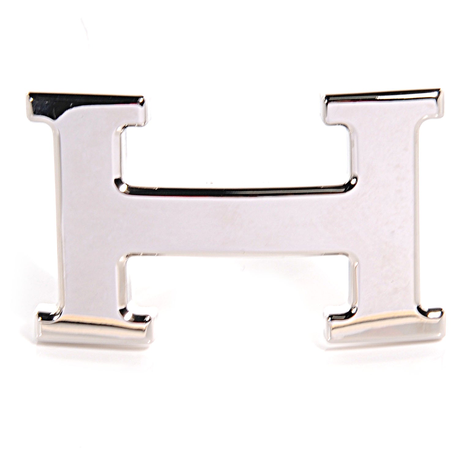 Hermes 32mm Palladium H Belt Buckle Silver 1 of 5