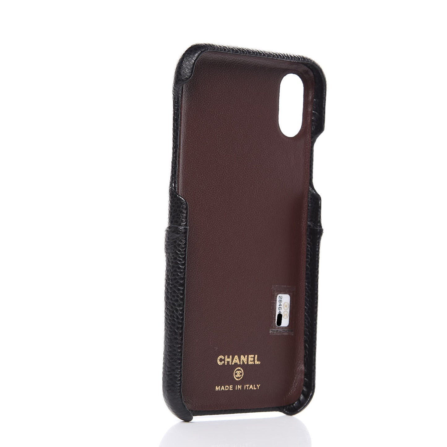 Caviar Quilted iPhone X Coco Tech Case Black
