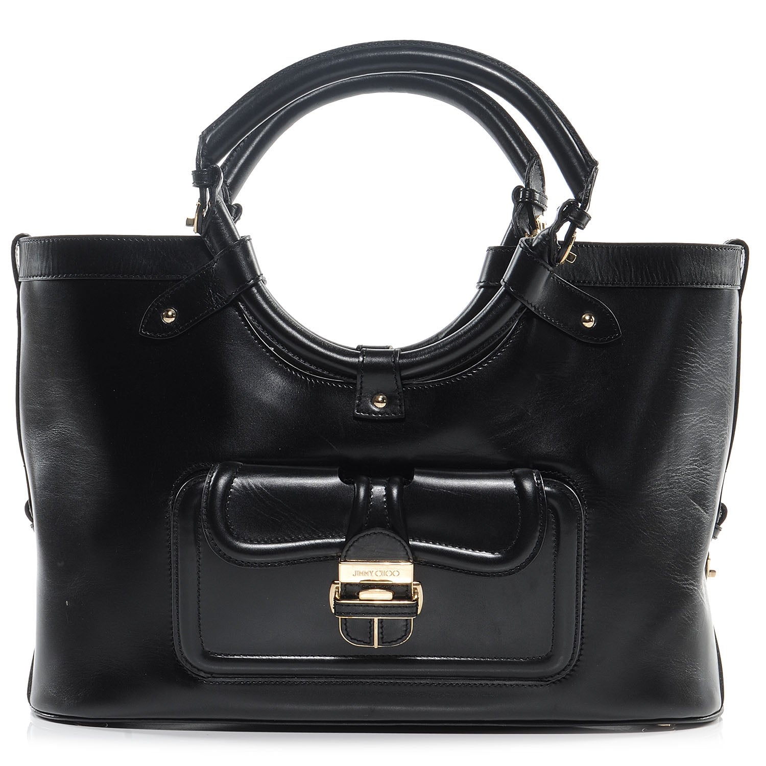 Jimmy Choo Leather Tahula Tote Black 1 of 6