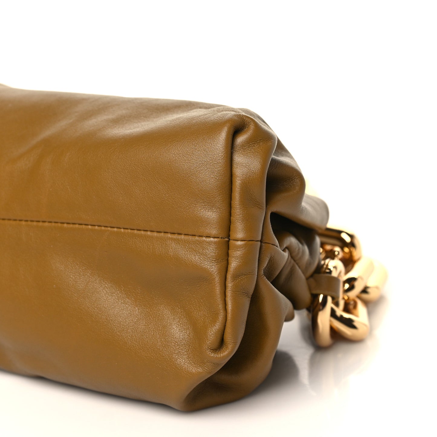 Calfskin The Pouch Chain Moutarde