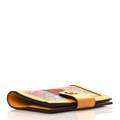Gucci GG Supreme Monogram Flora Web Ophidia Passport Case Beige Multicolor Crop 4 of 9