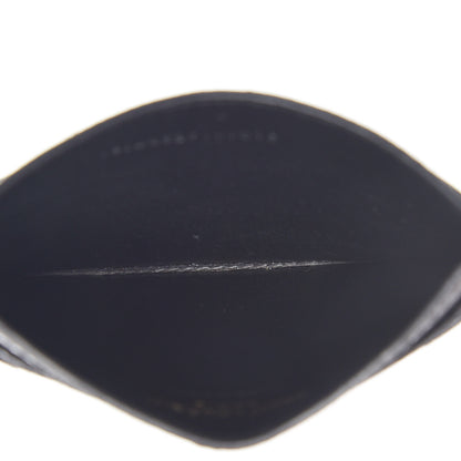 Saint Laurent Grain De Poudre Matelasse Chevron Monogram Credit Card Case Black 5 of 9
