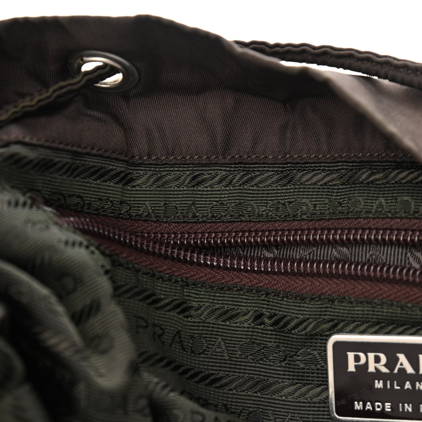 Tessuto Nylon Vela Small Backpack Brown
