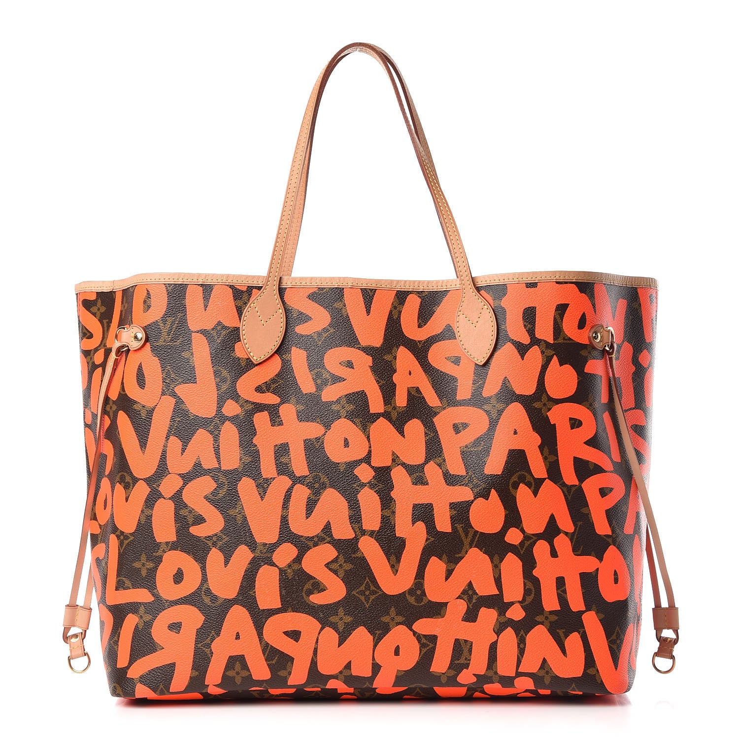 Louis Vuitton Monogram Graffiti Neverfull GM Orange 1 of 14
