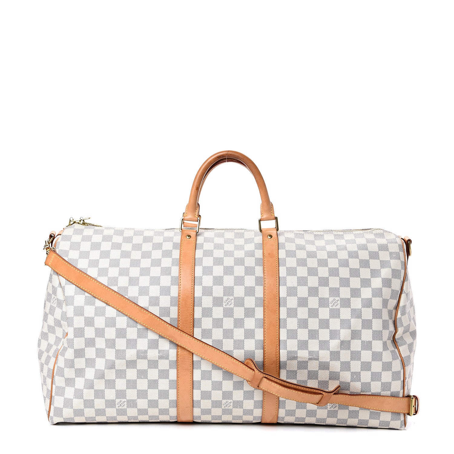 Louis Vuitton Damier Azur Keepall Bandouliere 55 1 of 16