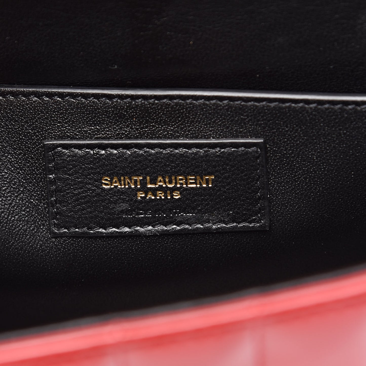 Patent Calfskin Matelasse Monogram Medium Vicky Chain Bag Rouge Eros