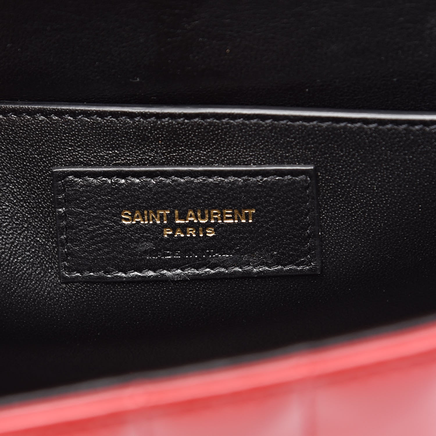 Saint Laurent Patent Calfskin Matelasse Monogram Medium Vicky Chain Bag Rouge Eros 10 of 11