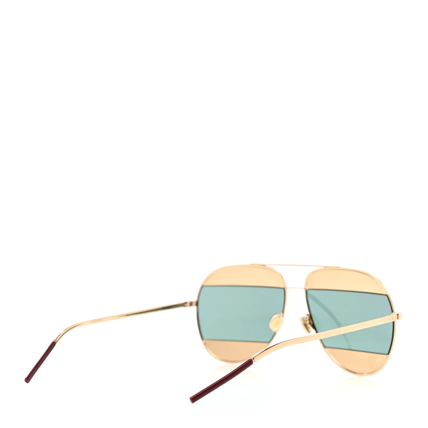 Christian Dior Split 1 Aviator Sunglasses Gold 4 of 8