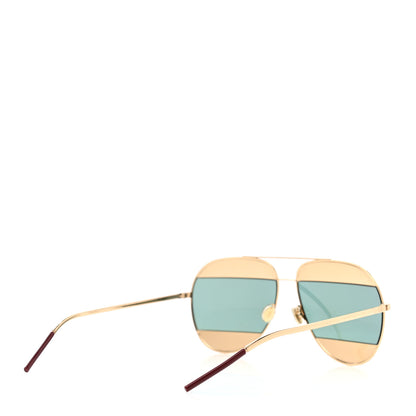 Christian Dior Split 1 Aviator Sunglasses Gold 4 of 8