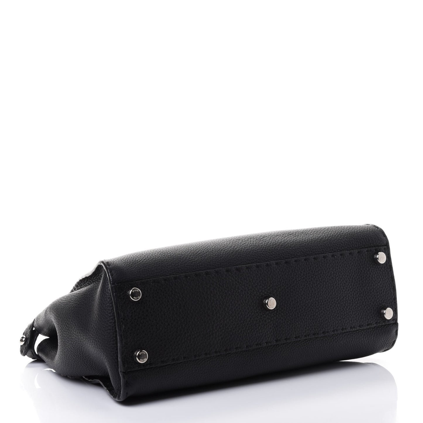 Cuoio Romano Selleria Bi-Color Medium Peekaboo Iconic Satchel Black Mou