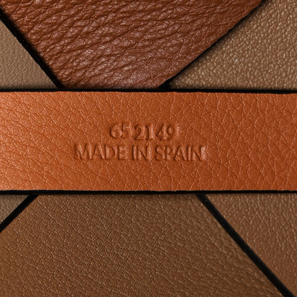 Loewe Calfskin Small Woven Basket Surplus Bag Hazelnut Camel 7 of 11