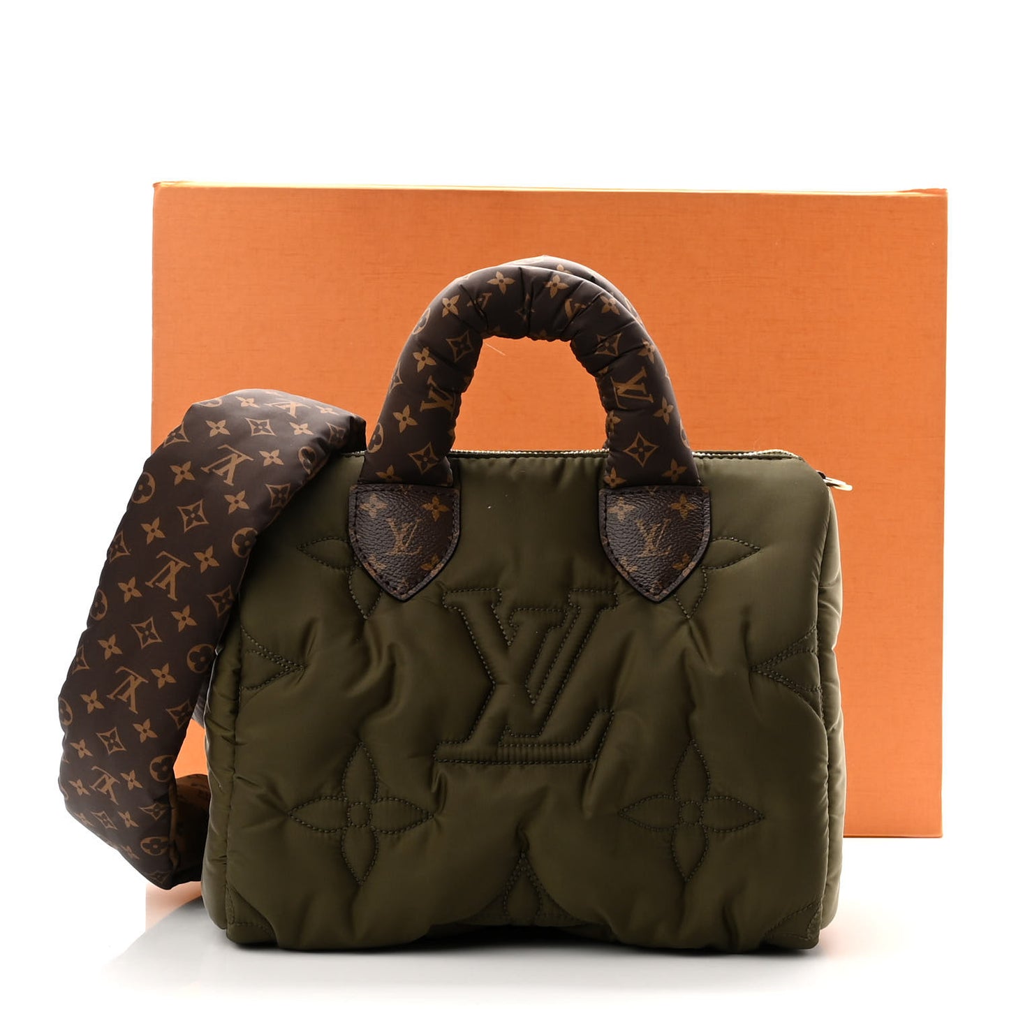 Econyl Mini Monogram Pillow Speedy Bandouliere 25 Khaki