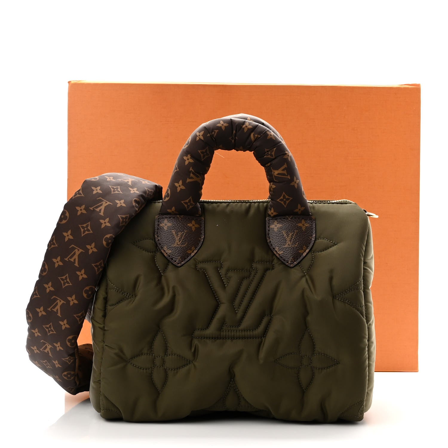 Louis Vuitton Econyl Mini Monogram Pillow Speedy Bandouliere 25 Khaki 10 of 10