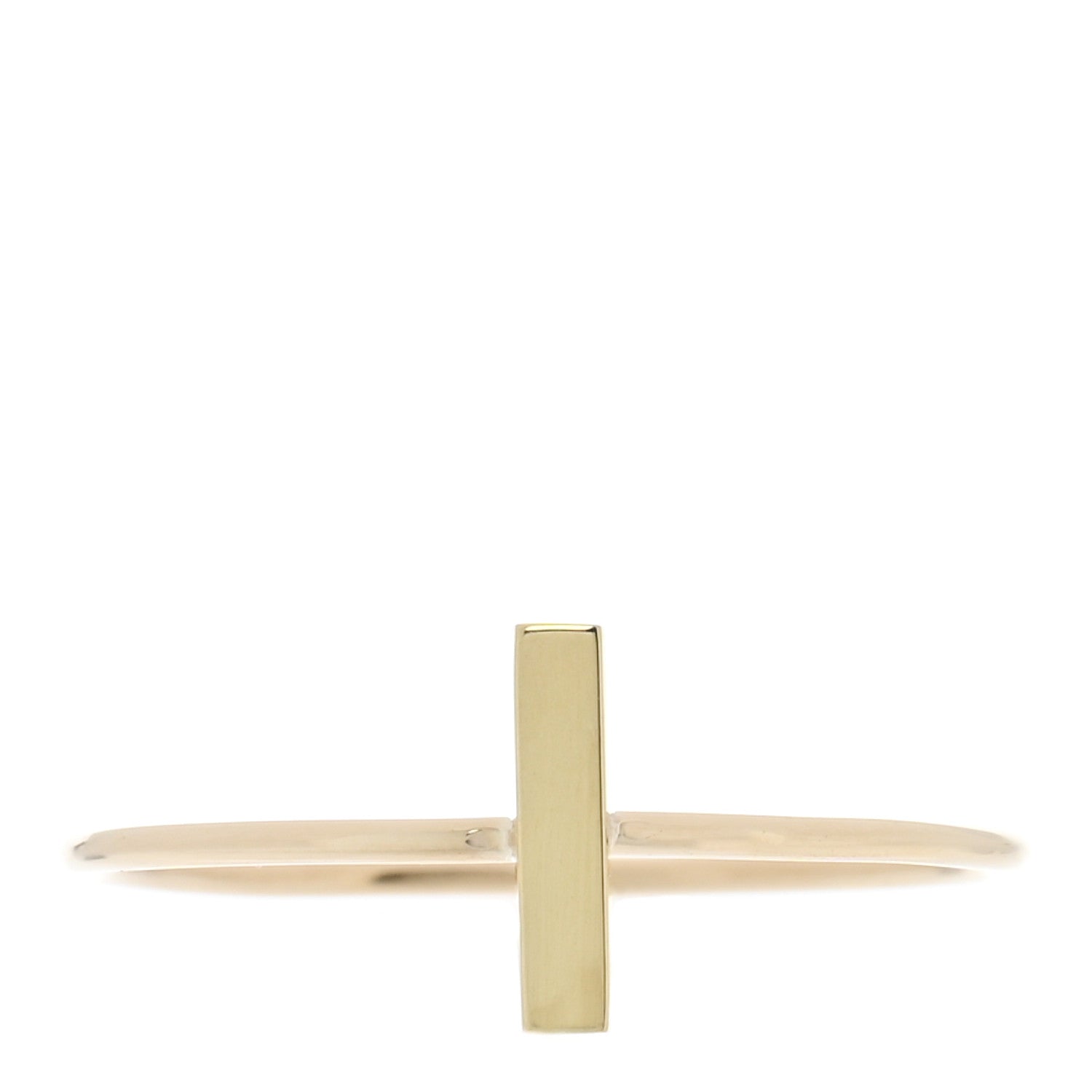 Jennifer Meyer 18K Yellow Gold Bar Ring 54 6.75 1 of 4