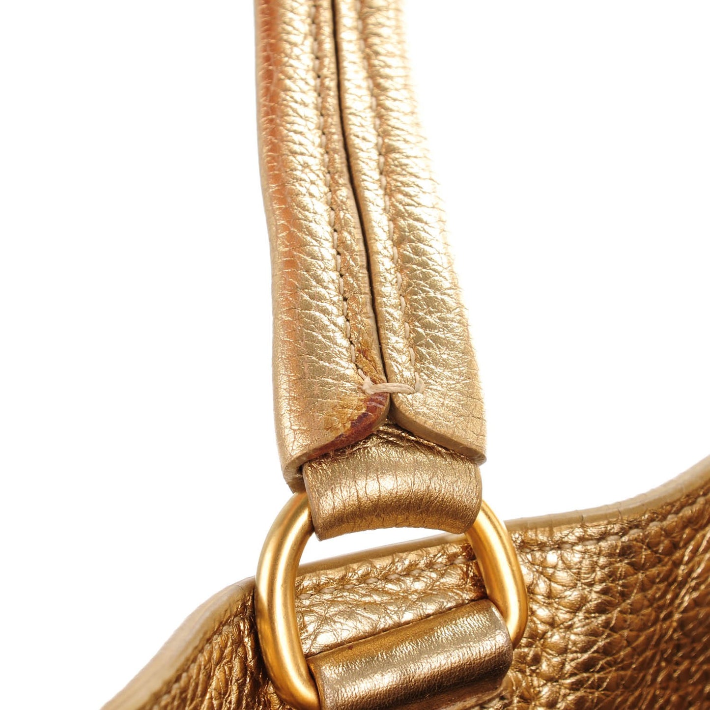 Vitello Daino Shoulder Bag Platino