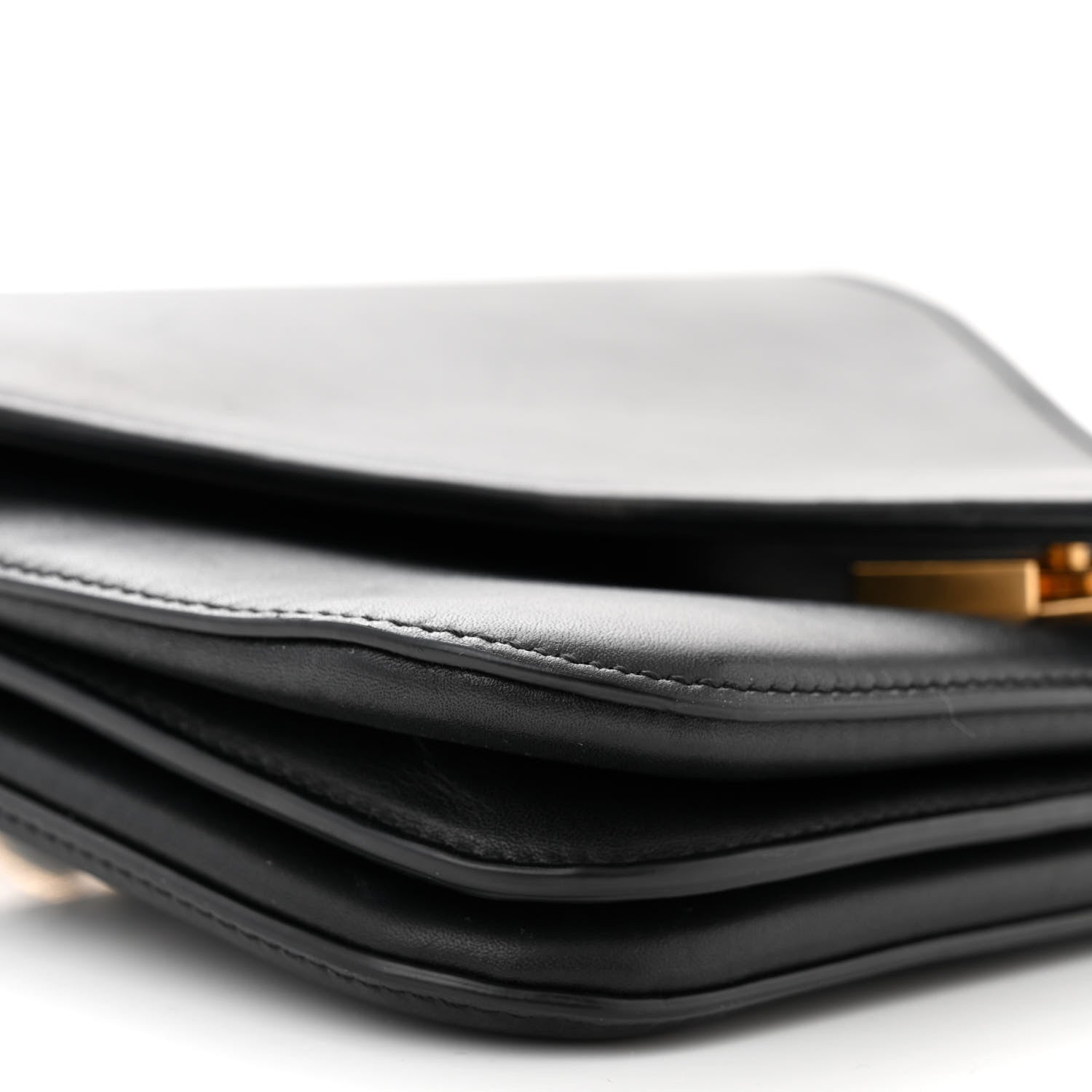 Bottega Veneta BOTTEGA VENETA Calfskin Mount Envelope Bag Black 8 of 9