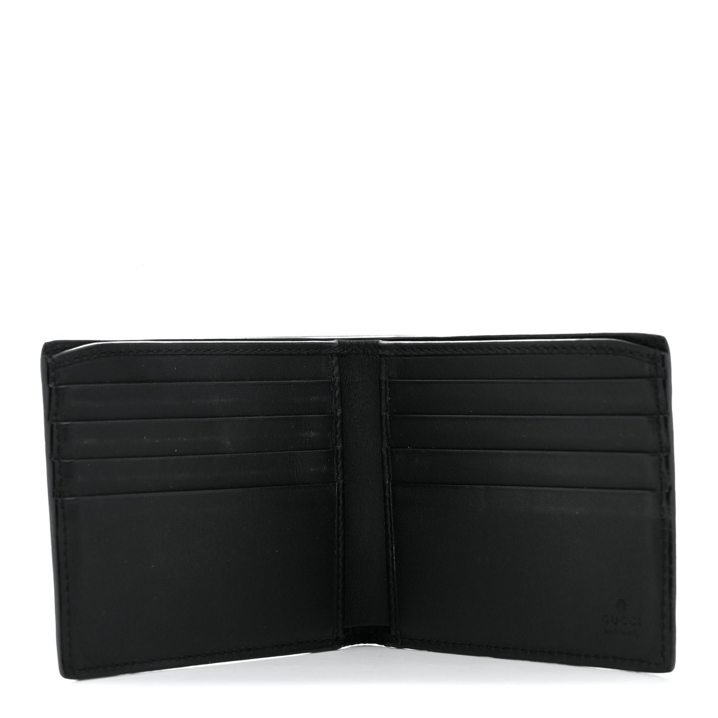 GG Supreme Monogram Bee Bi-Fold Wallet Beige
