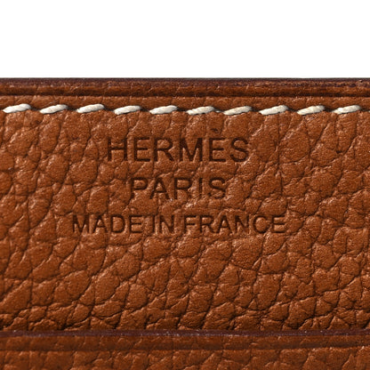 Hermes Barenia Faubourg City 3CC Card Holder Fauve 6 of 10