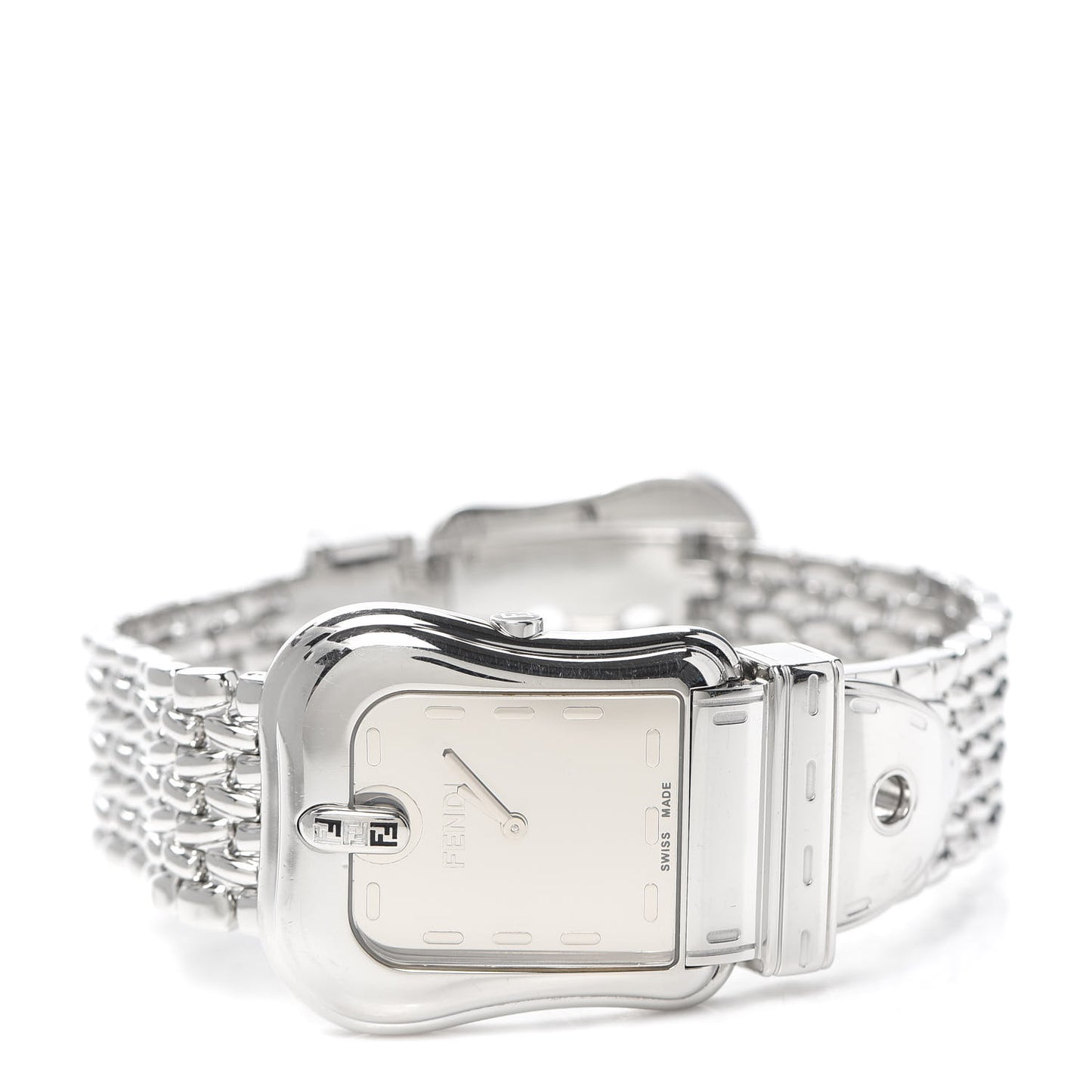 Stainless Steel 33mm Buckle Quartz Watch