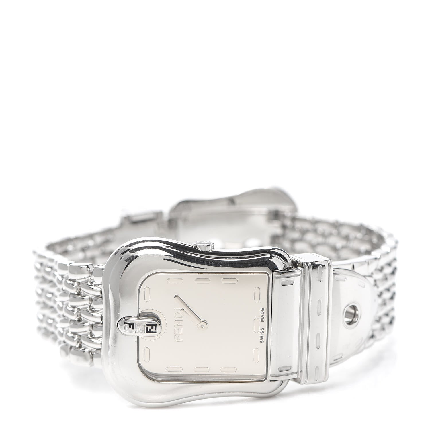Fendi Stainless Steel 33mm Buckle Quartz Watch 2 of 4