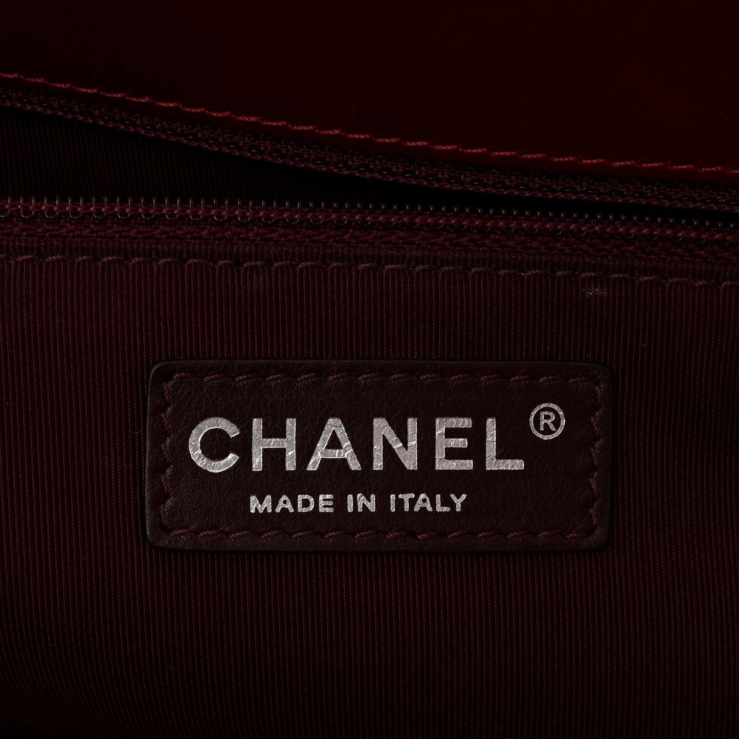 Aged Glazed Calfskin Quilted Large Daily Walk Flap Red