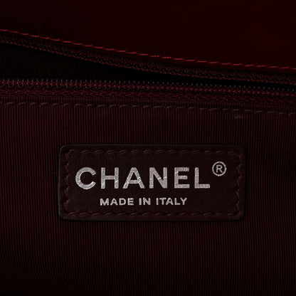Chanel Aged Glazed Calfskin Quilted Large Daily Walk Flap Red 6 of 10