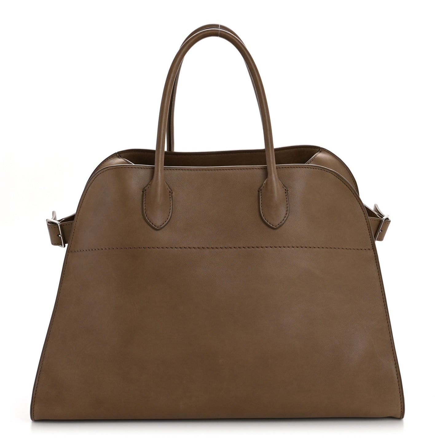 Polished Saddle Calfskin Soft Margaux 15 Mouse Grey