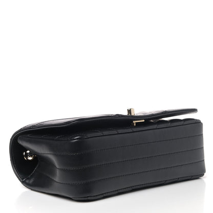 Chanel Calfskin Chevron Quilted Mini Statement Flap Black 3 of 5