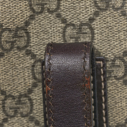 Gucci GG Supreme Monogram Medium Zippered Shopping Tote Dark Brown 15 of 15