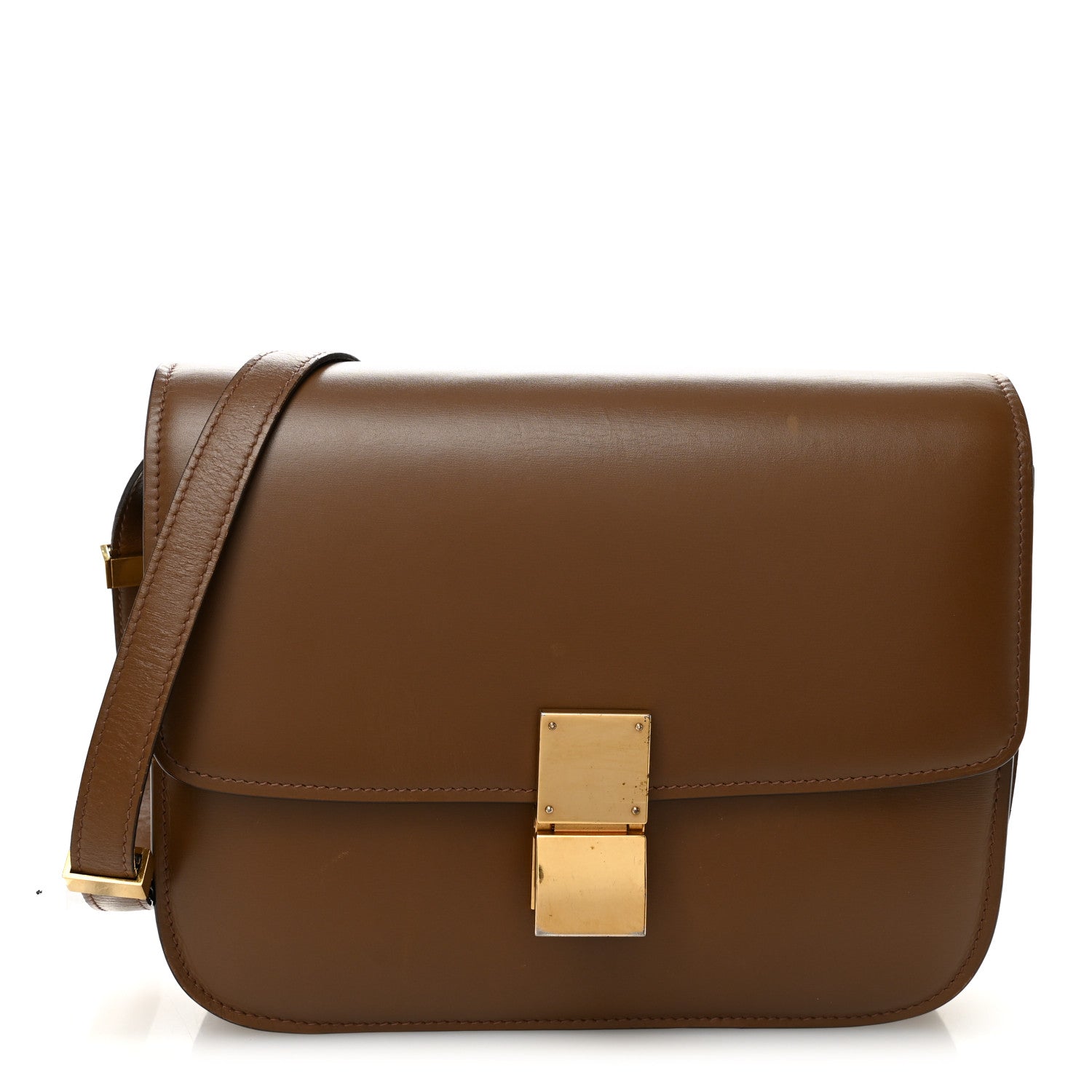 Celine Box Calfskin Medium Classic Box Flap Bag Camel 1 of 11