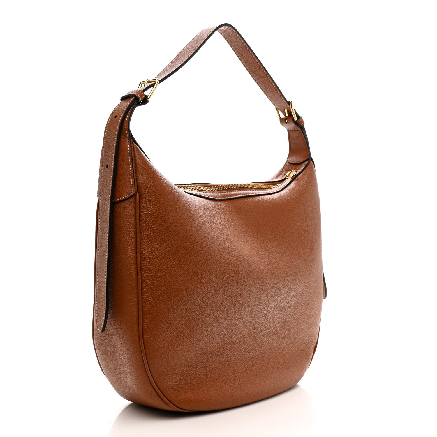 Celine Supple Calfskin Medium Triomphe Heloise Shoulder Bag Tan 3 of 11