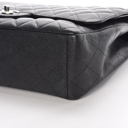 Chanel Caviar Quilted Maxi Double Flap Black 10 of 14