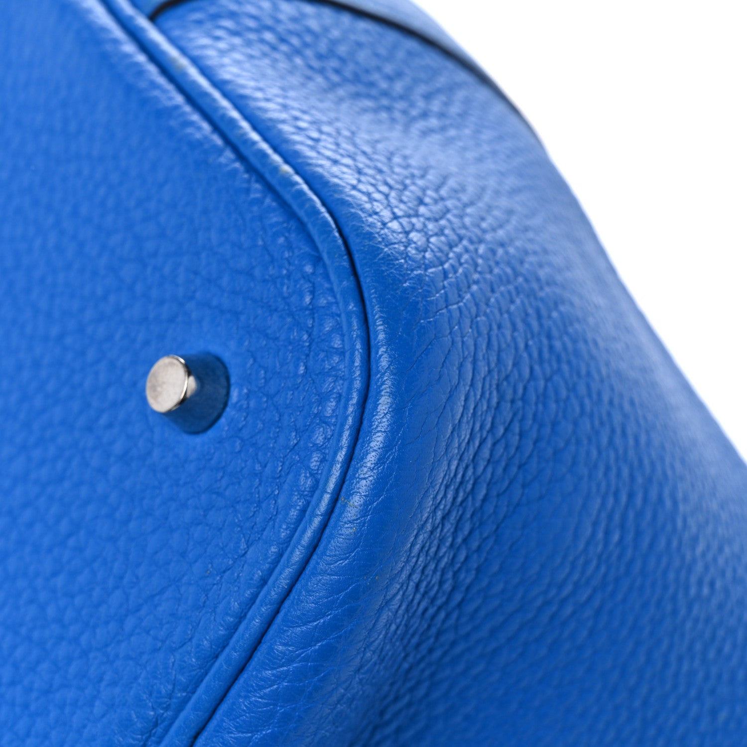 Hermes Taurillon Clemence Picotin Lock 26 GM Bleu Frida 12 of 15