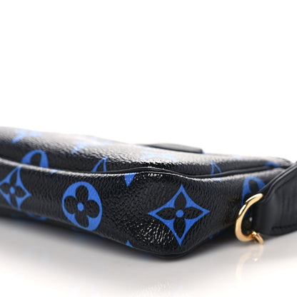 Louis Vuitton Colored Monogram Mini Pochette Accessories Blue Black 9 of 9