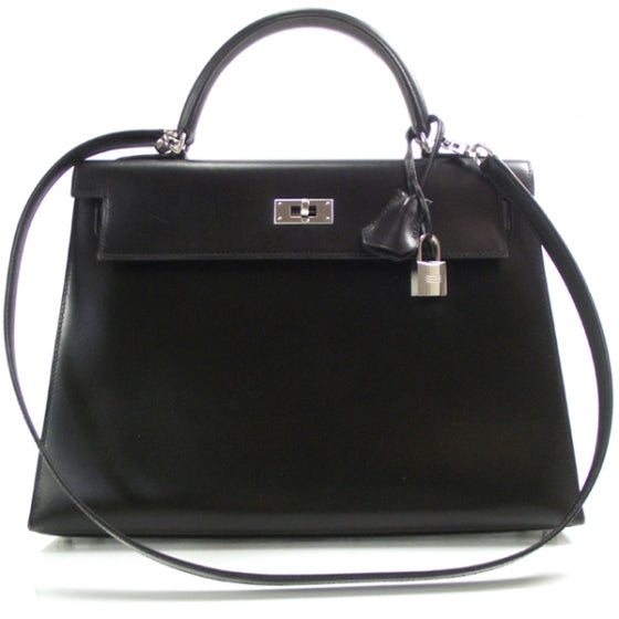 Hermes Box Leather Kelly 32 Black 1 of 10