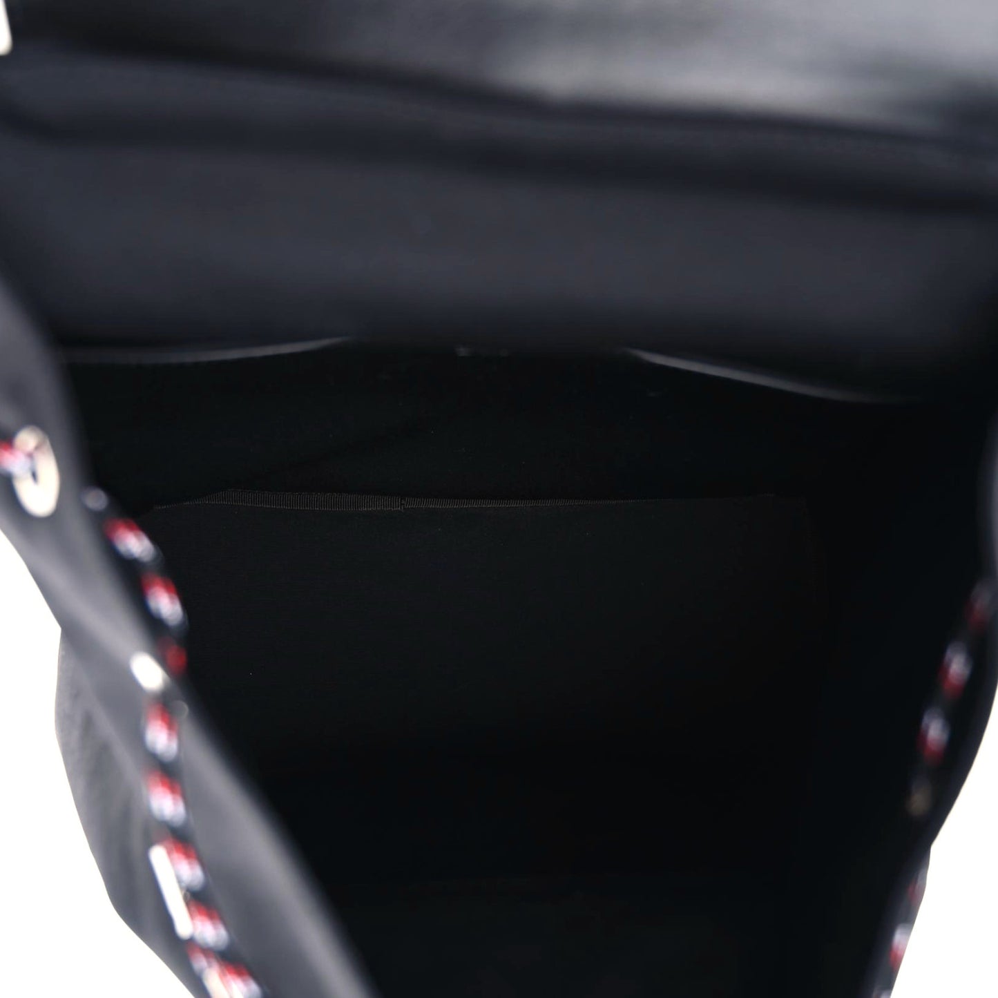 Calfskin Nylon Motion Backpack Black