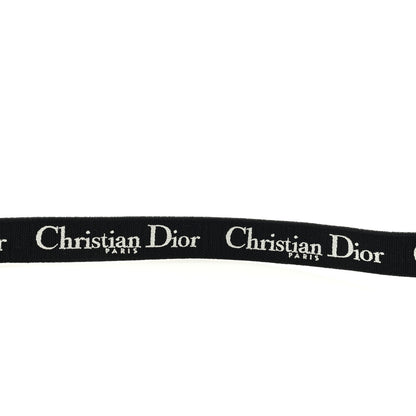 Christian Dior Canvas Embroidered Shoulder Strap Black Ultramatte 3 of 4